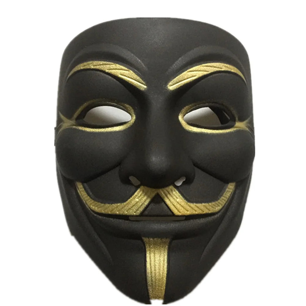 V for Vendetta Mask Anonymous Guy Fawkes Fancy Adult Costume Accessory Party Cosplay Halloween Masks