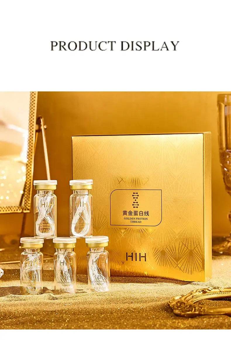 Korea 24k Collagen Serum - Active Collagen Silk Care Lifting Firming Set with Hyaluronan for Moisturizing Essence and Firming Skin Care - BON's