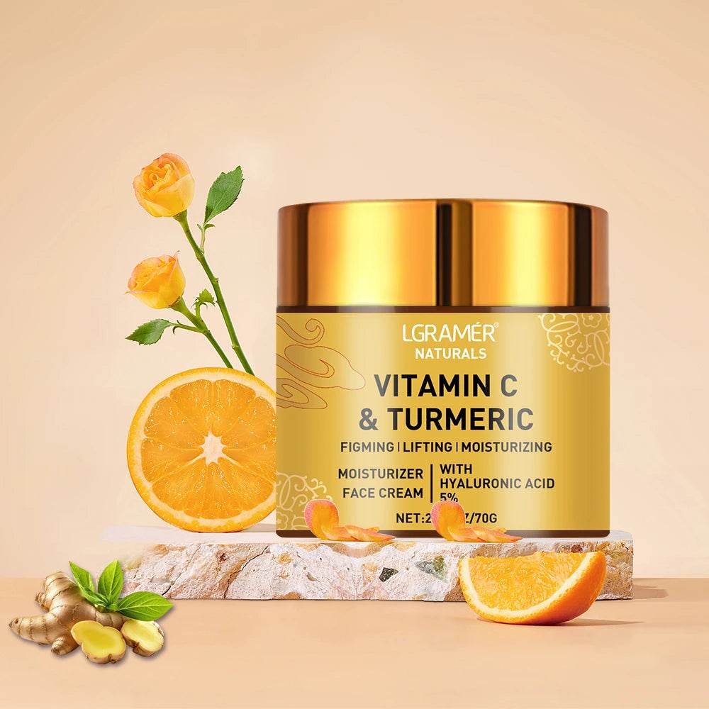 Turmeric Vitamin C Face cream Retinol Moisturizing Firming Hyaluronic Lightening Repairing Smooth Skincare Whitening Creams - BON's