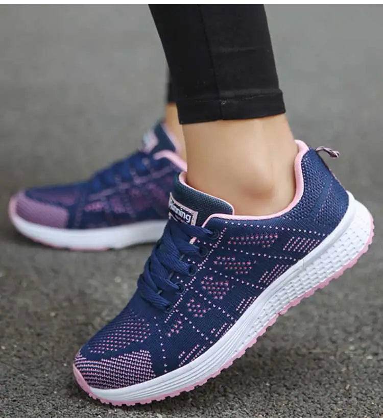 Women's Classic Sneakers - Casual Gym Sneakers for Women, White Vulcanize Shoes, Zapatillas Mujer - BON's