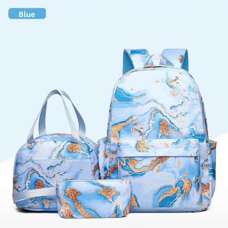 3Pcs Lilo Stitch Schoolbag Set for Kids - Student Backpack, Travel Bag & Pen Case - BON's
