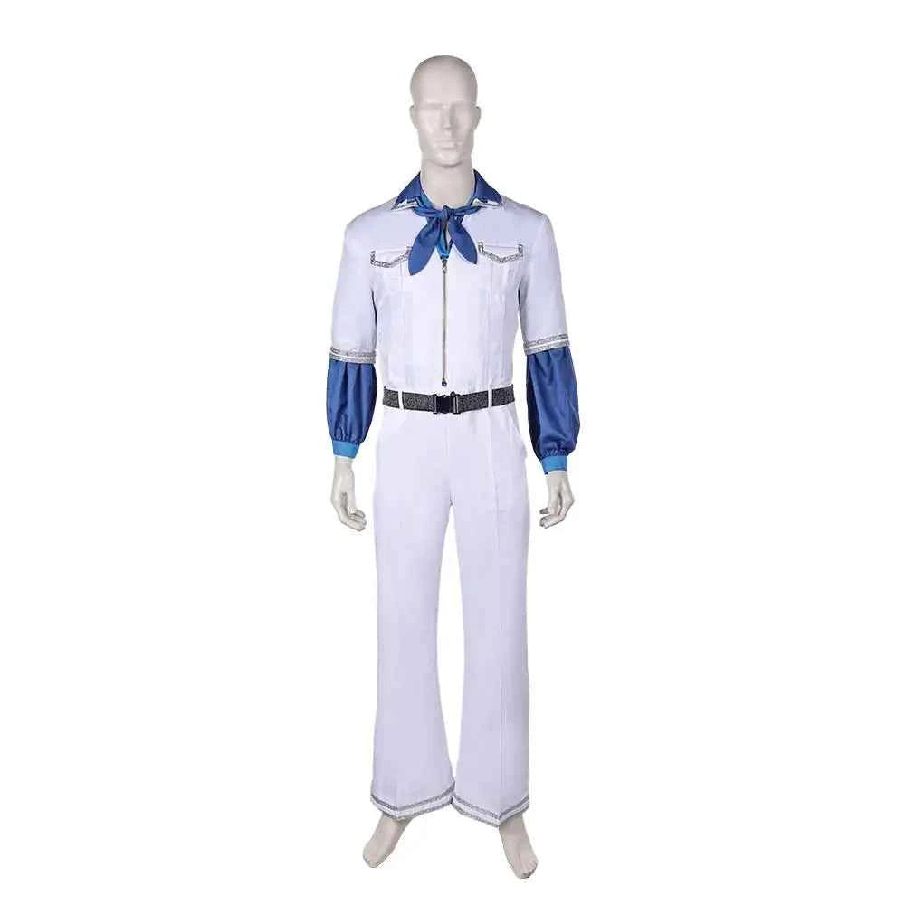 Anni-Frid Cosplay Kimono Agnetha Roleplay Retro Sleepwear Cloak Outfit Costume Halloween Party Fantasy Suit Bathrobe