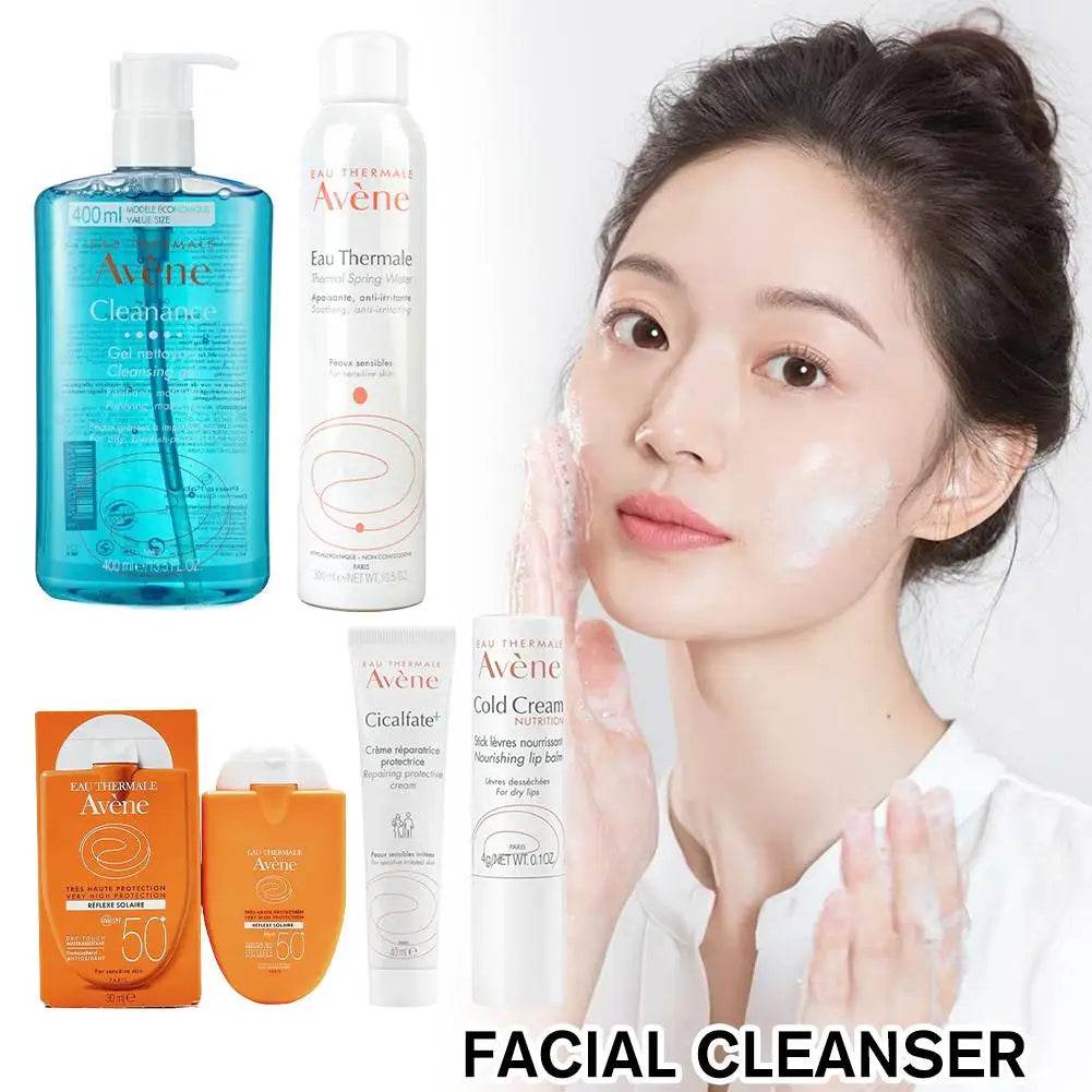 Deep Cleansing Facial Cleanser Removes Face Dirt Cleanser Whitening Cold Cream SPF 50+ Sunscreen Moisturizing Toner Skin Care - BON's