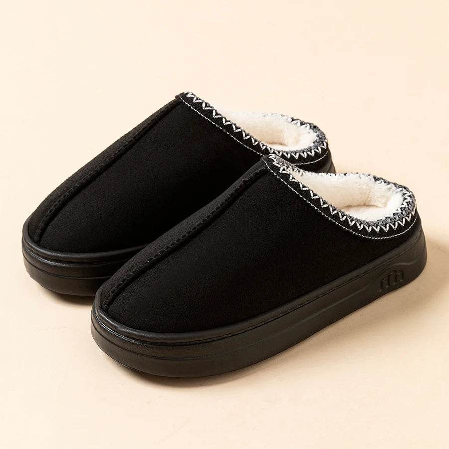 Winter Women's Fuzzy Fur Slippers - Anti-slip Soft Sole Indoor Outdoor Comfort Plush Houseshoes - BON's