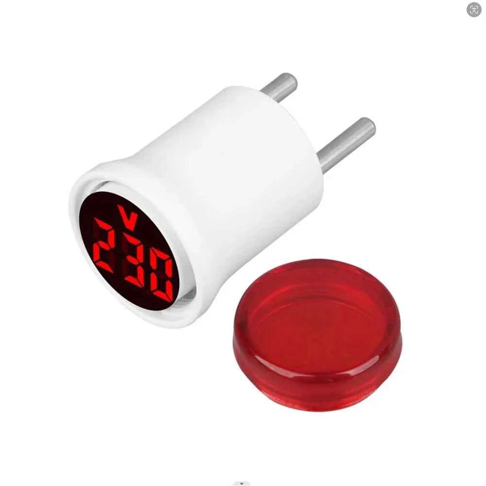 Digital Volt and Current Meter with Circular LED Display and EU Plug - BON's