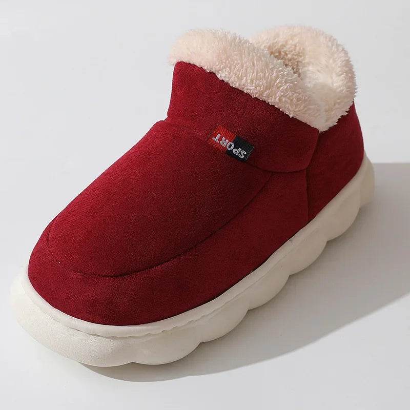 Kidmi Winter Women Shoes 2024 - Warm Outdoor Cotton Slippers and Plush Indoor Padded Footwear for Women - BON's