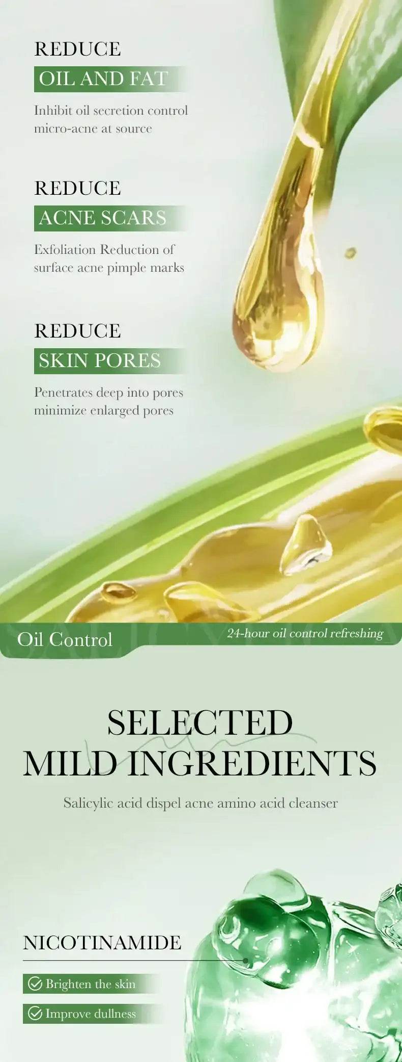 Salicylic Acid Cleanser - Hydrating Foam Face Wash for Moisturized Skin Care - BON's