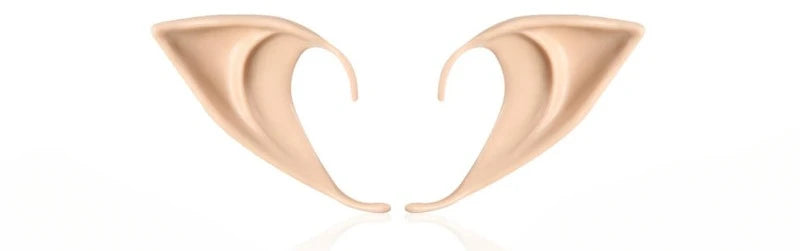 Cosplay Fairy Pixie Elf Ears Soft Pointed Tips Anime Party Dress Up Costume Masquerade Accessories for Halloween Christmas Party