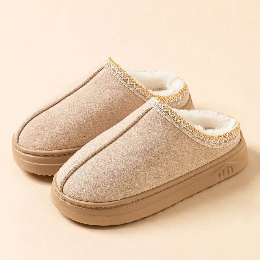 Winter Women's Fuzzy Fur Slippers - Anti-slip Soft Sole Indoor Outdoor Comfort Plush Houseshoes - BON's