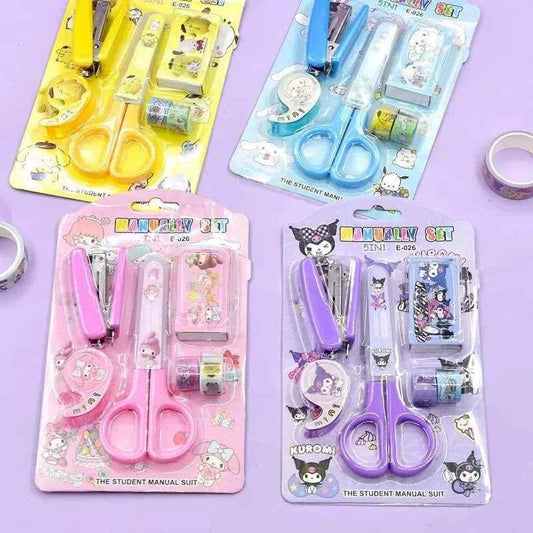 Kuromi Kitty Stationery Set - Fun and Functional Stapler Tape Collection - BON's