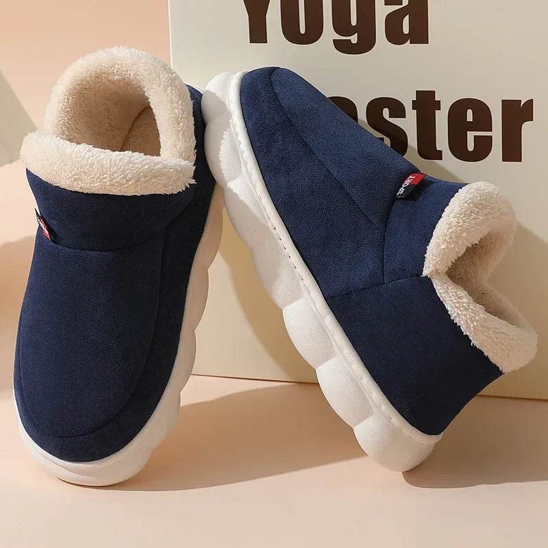 Kidmi Winter Women Shoes 2024 - Warm Outdoor Cotton Slippers and Plush Indoor Padded Footwear for Women - BON's