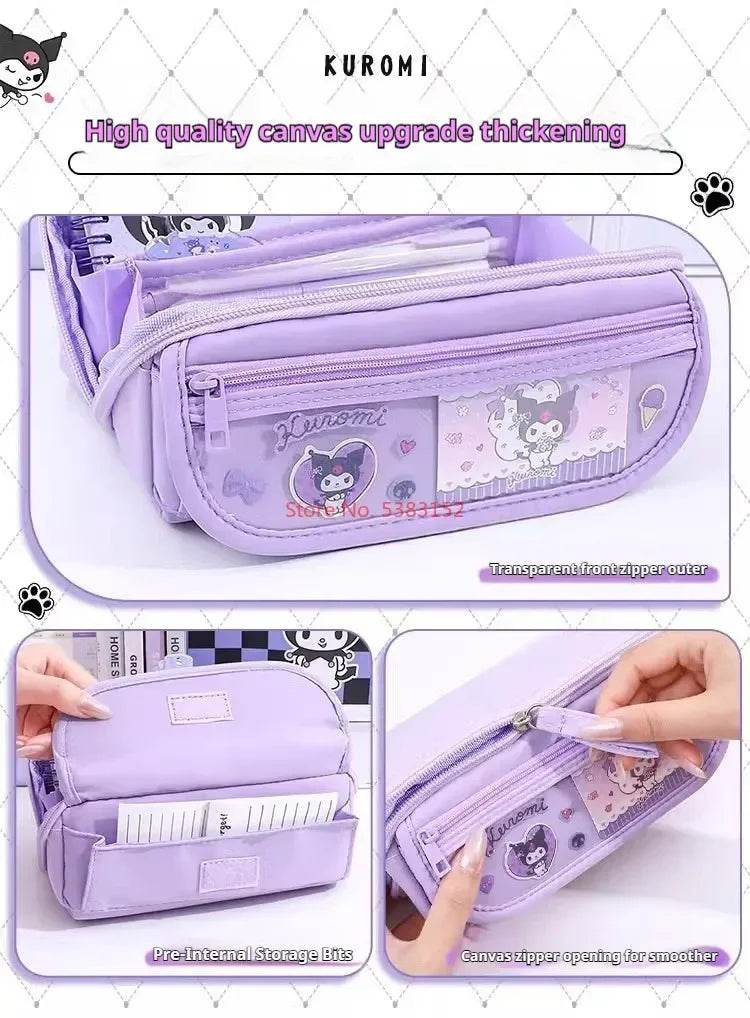 Kuromi Pencil Case - Large Capacity for Cartoon Lovers - BON's