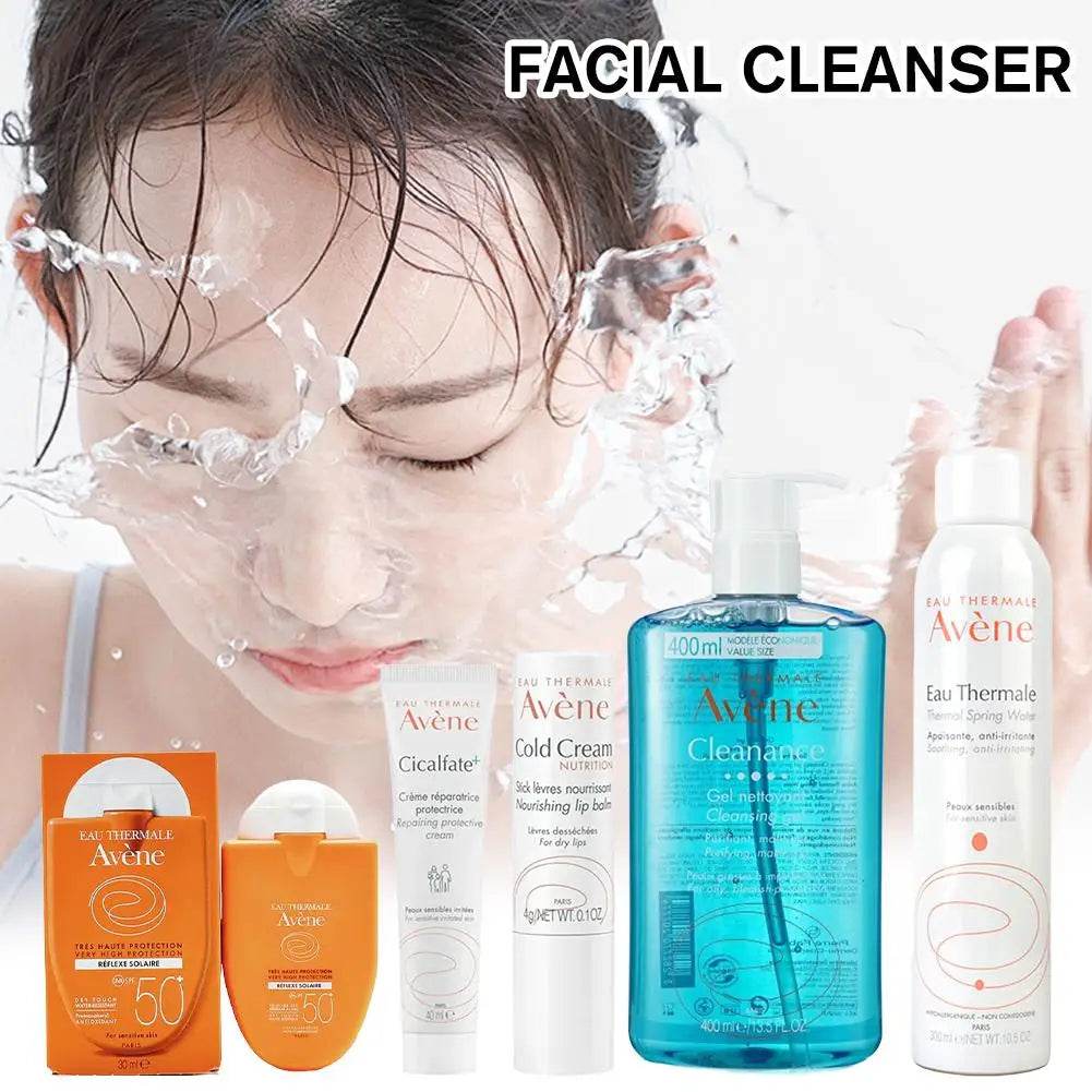 Deep Cleansing Facial Cleanser Removes Face Dirt Cleanser Whitening Cold Cream SPF 50+ Sunscreen Moisturizing Toner Skin Care - BON's