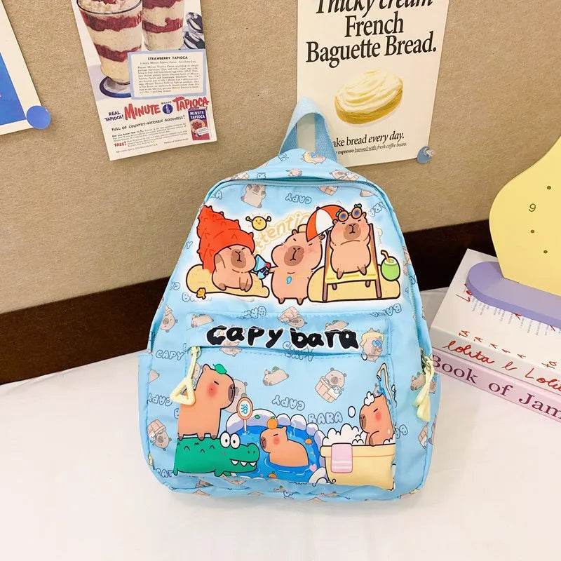Capybara School Backpack - Cute Large Student Schoolbag - BON's