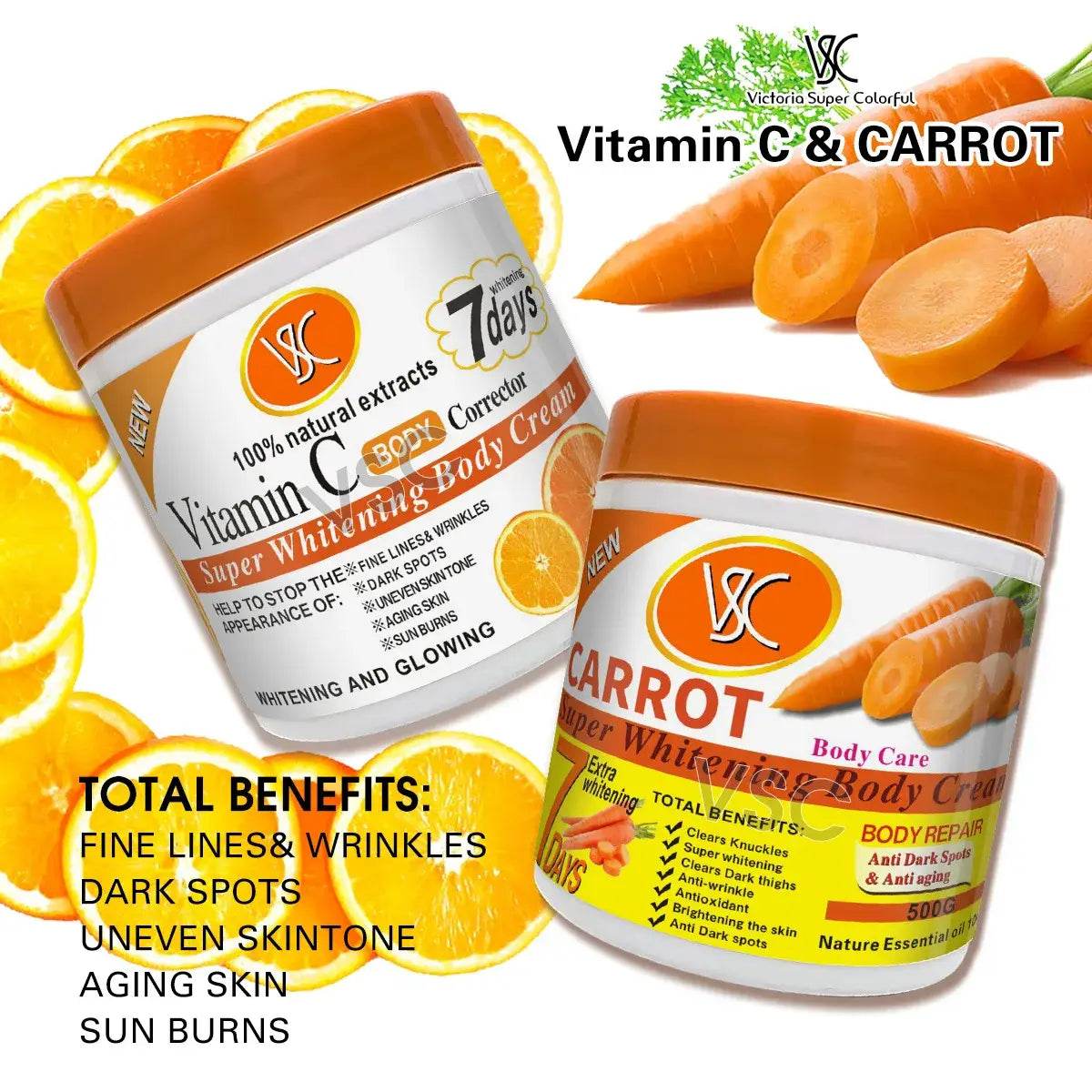 Turmeric Body Lotion for Brightening and Hydrating Skin - Moisturizer Body Cream and Face Cream - BON's