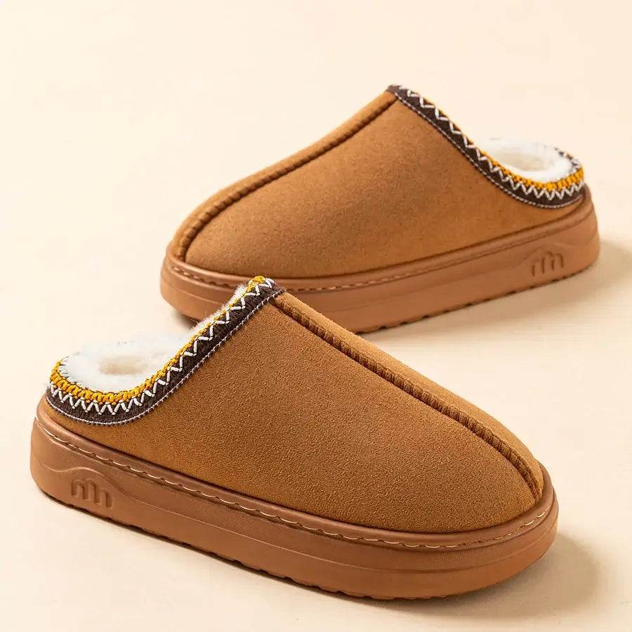 Winter Women's Fuzzy Fur Slippers - Anti-slip Soft Sole Indoor Outdoor Comfort Plush Houseshoes - BON's