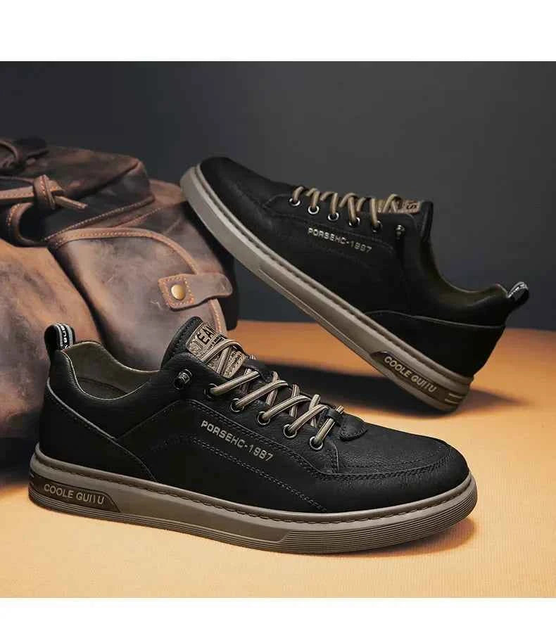 2025 Men’s Versatile White Sneakers – Breathable Spring Board Shoes for Sports & Casual Style