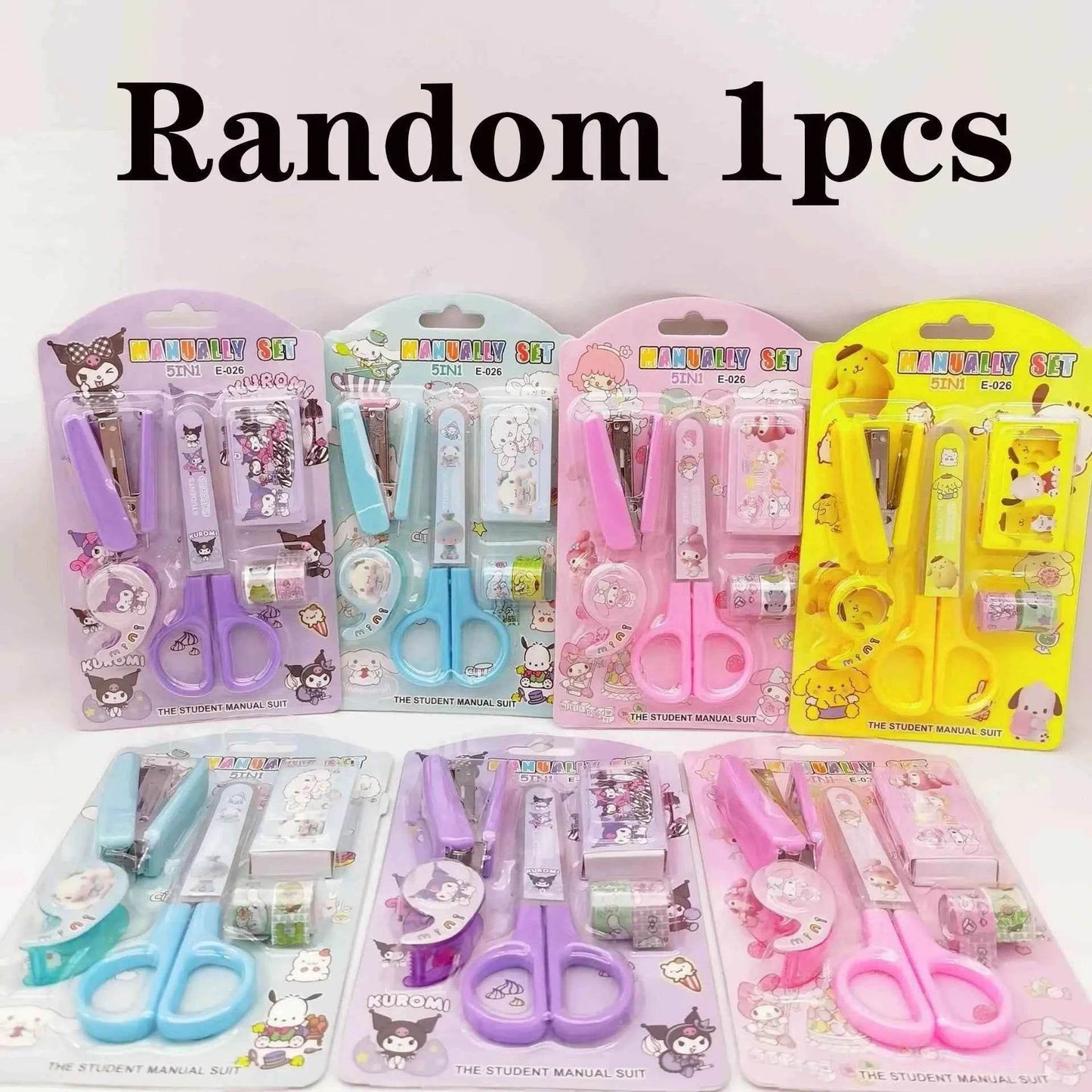Kuromi Kitty Stationery Set - Fun and Functional Stapler Tape Collection - BON's