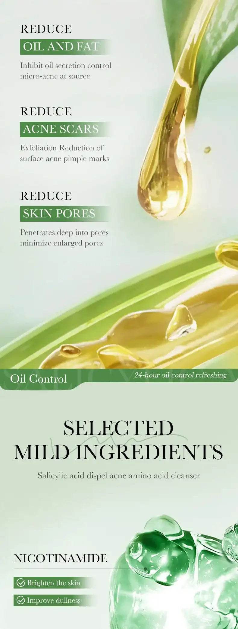 Deep Cleansing Salicylic Acid Face Wash with SPF 50+, Moisturizing Toner, and Whitening Formula - BON's