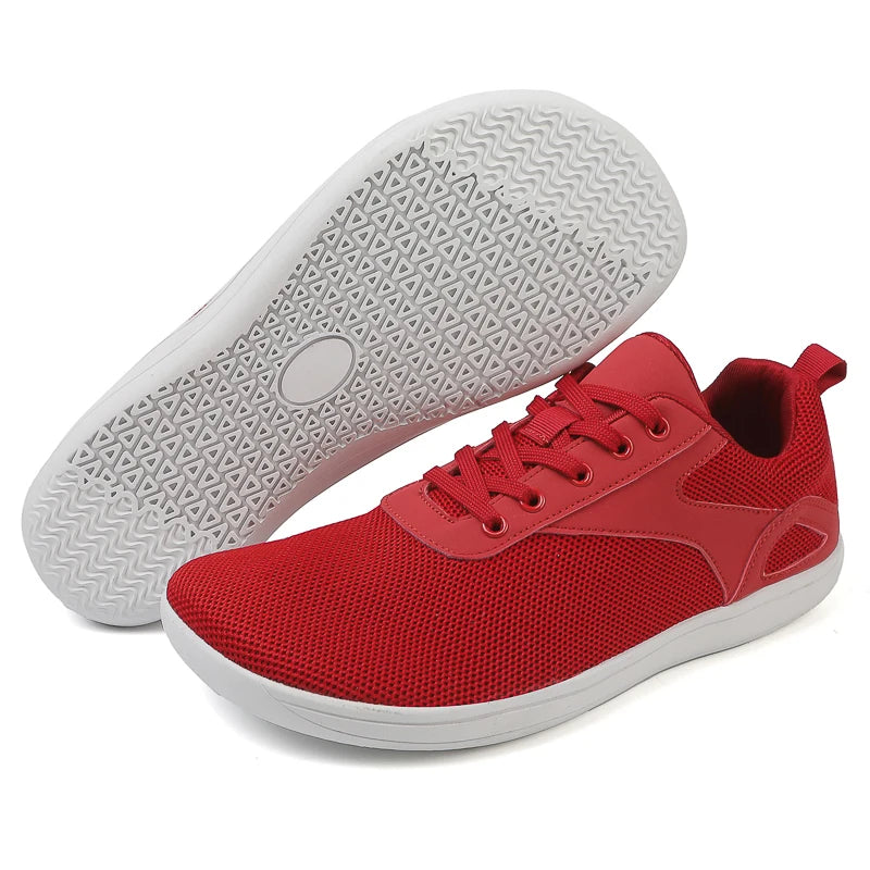 Wide-Toe Barefoot Sneakers – Breathable, Non-Slip Sports Shoes for Walking, Jogging & Everyday Style
