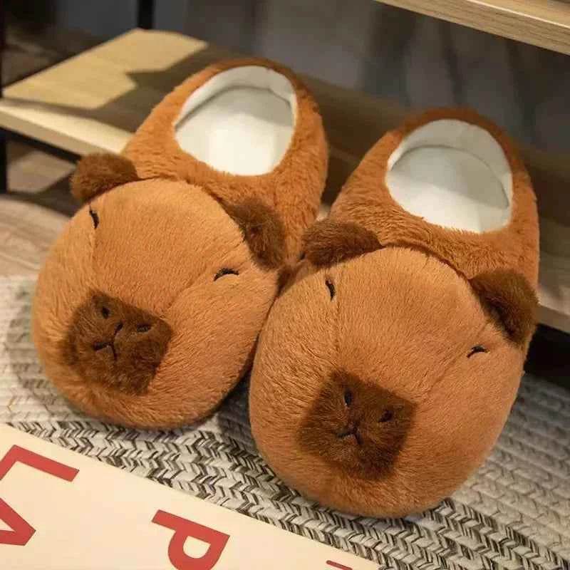 Capybara Plush Slippers - Soft, Cozy, Warm Indoor Shoes - BON's