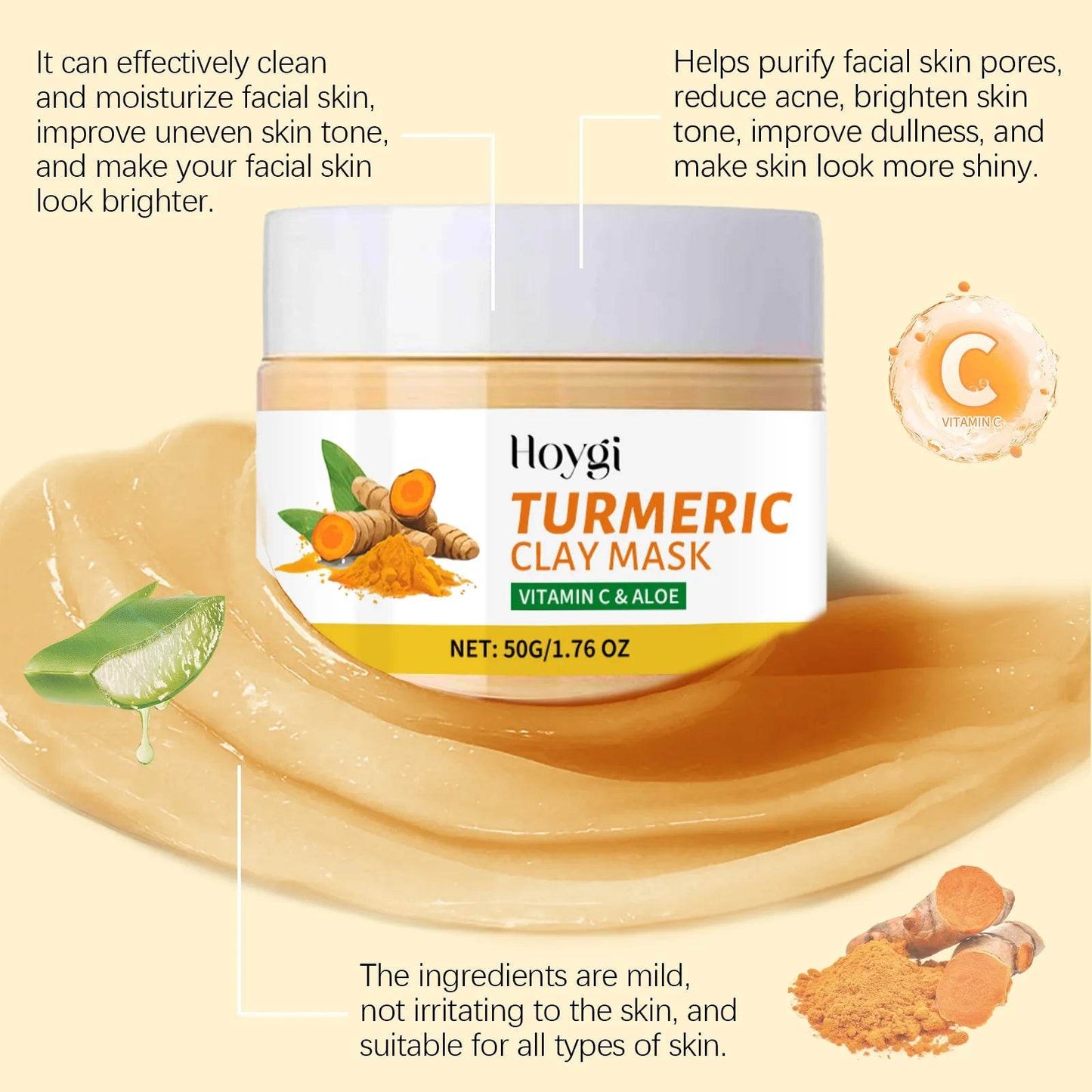 Turmeric Dark Spot Remover Exfoliating Cleansing Pads for Oil Control and Brightening Skin Care - BON's