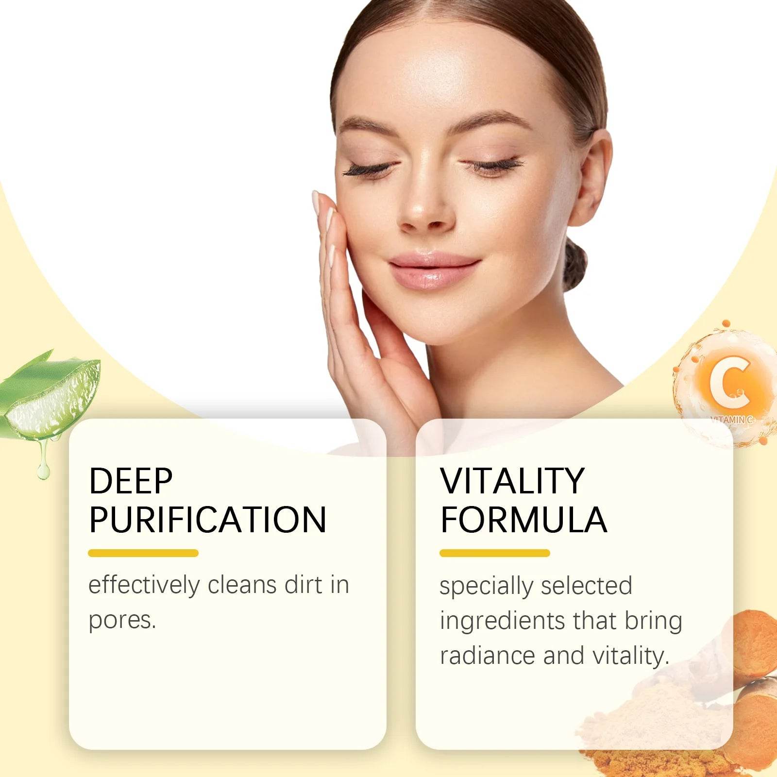 Turmeric Dark Spot Remover Exfoliating Cleansing Pads for Oil Control and Brightening Skin Care - BON's