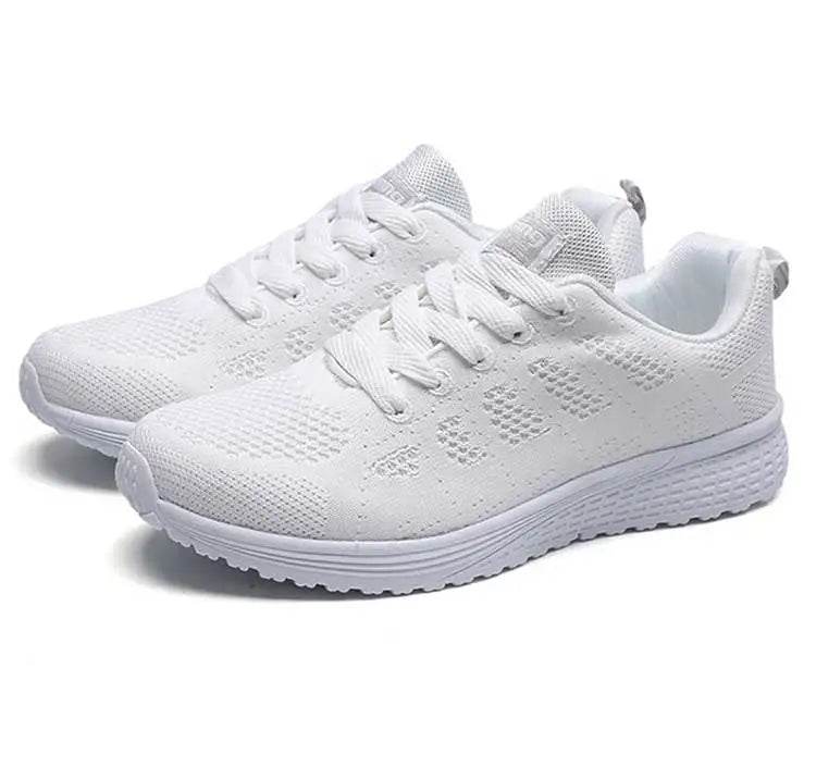 Women's Classic Sneakers - Casual Gym Sneakers for Women, White Vulcanize Shoes, Zapatillas Mujer - BON's