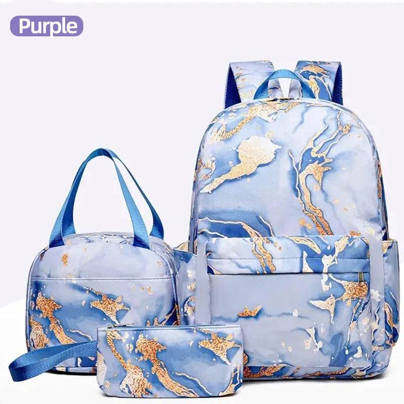 3Pcs Lilo Stitch Schoolbag Set for Kids - Student Backpack, Travel Bag & Pen Case - BON's
