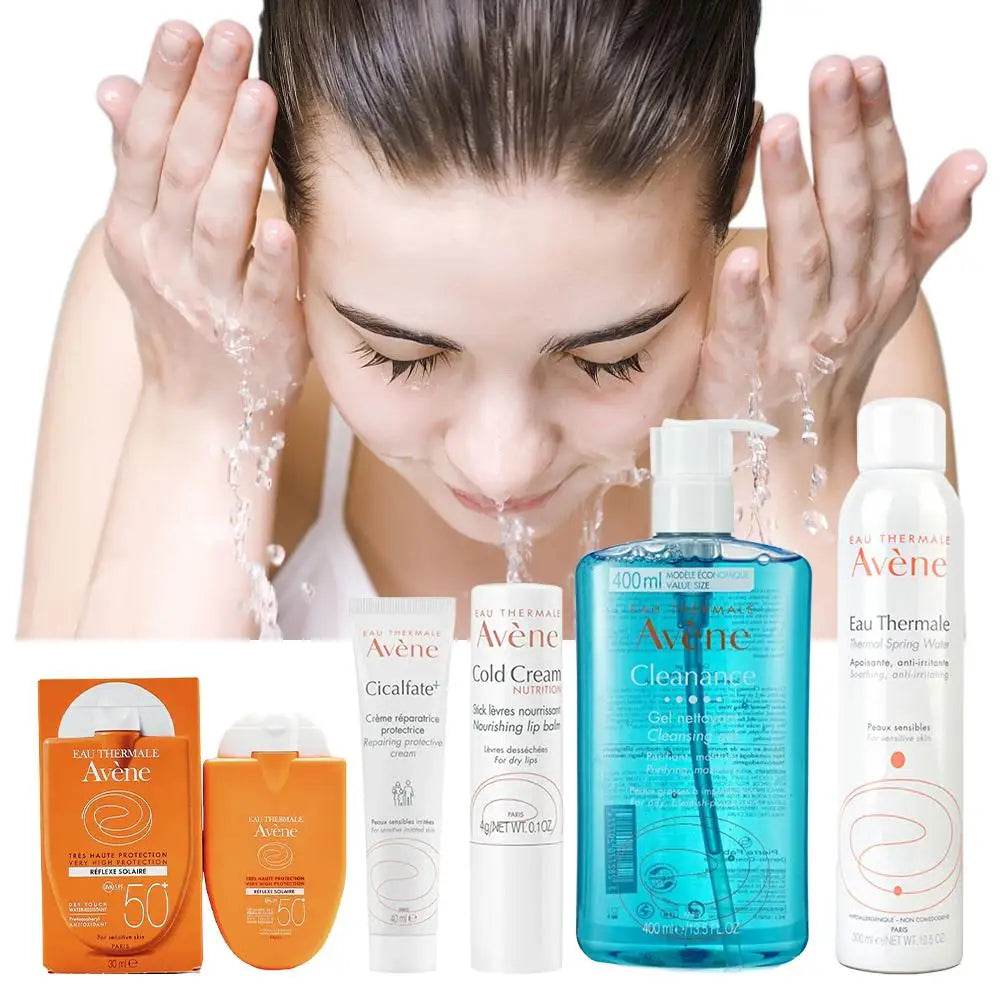 Deep Cleansing Facial Cleanser Removes Face Dirt Cleanser Whitening Cold Cream SPF 50+ Sunscreen Moisturizing Toner Skin Care - BON's