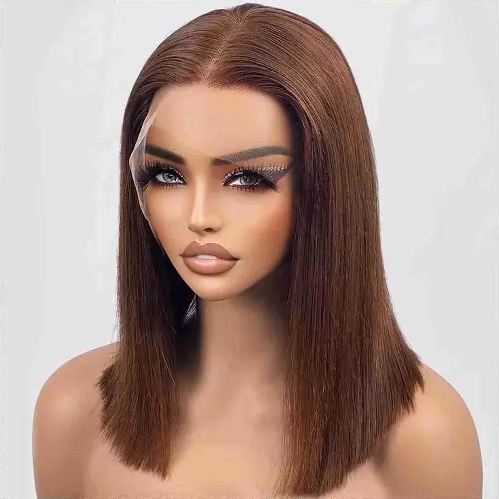 Straight Bob Wigs Human Hair 13x4 HD Lace Frontal Glueless Bob Wigs 4x4 Lace Closure for Women 180% - BON's