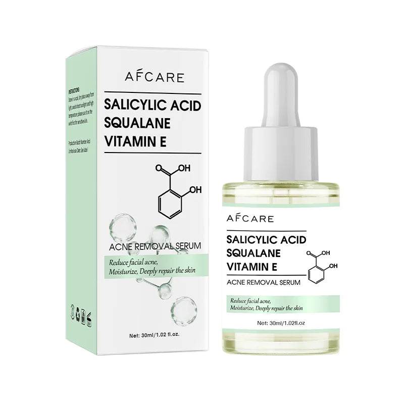 Anti-Acne Face Serum Salicylic Acid Acne Removing Essence Squalane Vitamin E Moisturizing Brightening Korean Skincare Products - BON's
