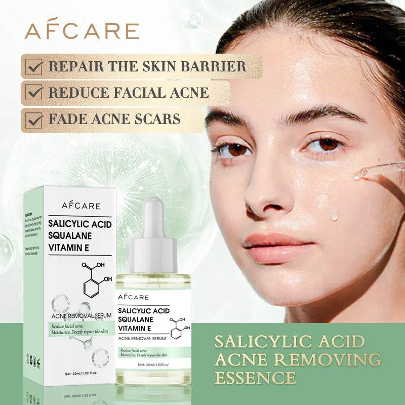 Anti-Acne Face Serum Salicylic Acid Acne Removing Essence Squalane Vitamin E Moisturizing Brightening Korean Skincare Products - BON's