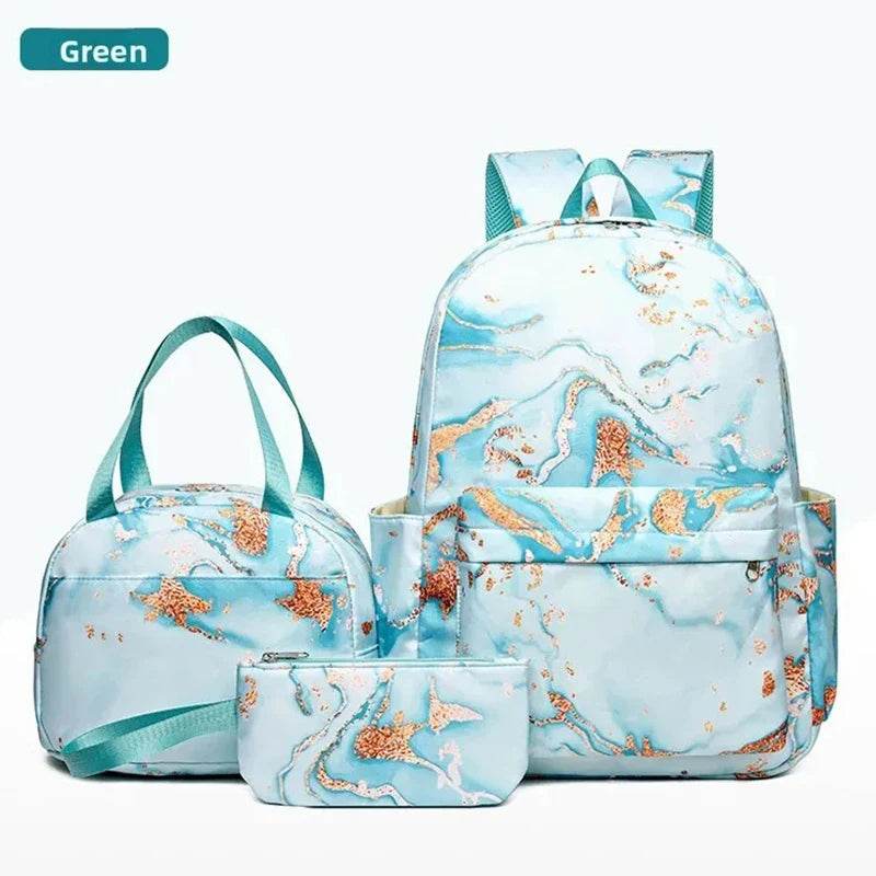3Pcs Lilo Stitch Schoolbag Set for Kids - Student Backpack, Travel Bag & Pen Case - BON's