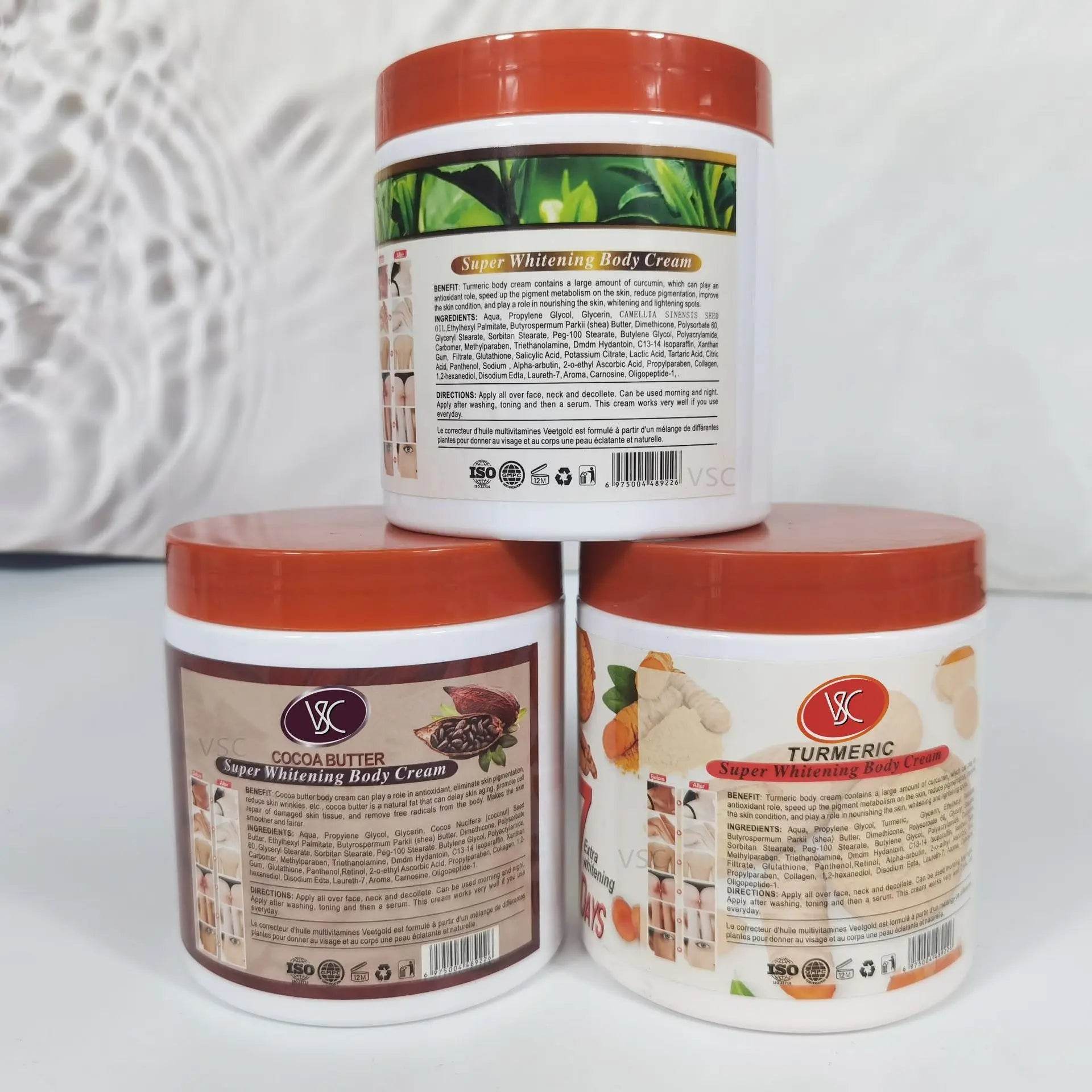 Turmeric Body Lotion for Brightening and Hydrating Skin - Moisturizer Body Cream and Face Cream - BON's