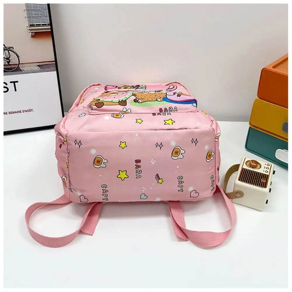Capybara School Backpack - Cute Large Student Schoolbag - BON's