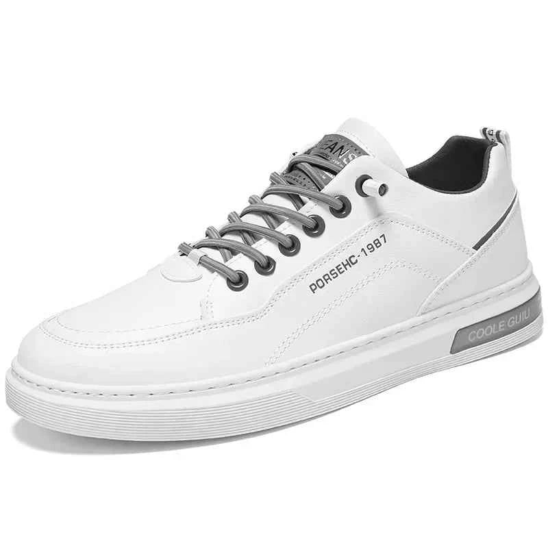 2025 Men’s Versatile White Sneakers – Breathable Spring Board Shoes for Sports & Casual Style