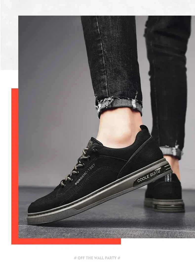 2025 Men’s Versatile White Sneakers – Breathable Spring Board Shoes for Sports & Casual Style