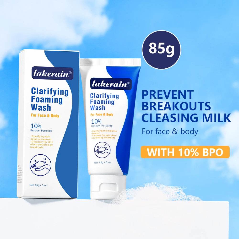 Acne Foaming Wash for Deep Cleaning, Pore Unclogging, and Redness Reduction in Facial & Body Skin Care - BON's
