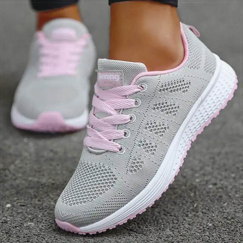 Women's Classic Sneakers - Casual Gym Sneakers for Women, White Vulcanize Shoes, Zapatillas Mujer - BON's