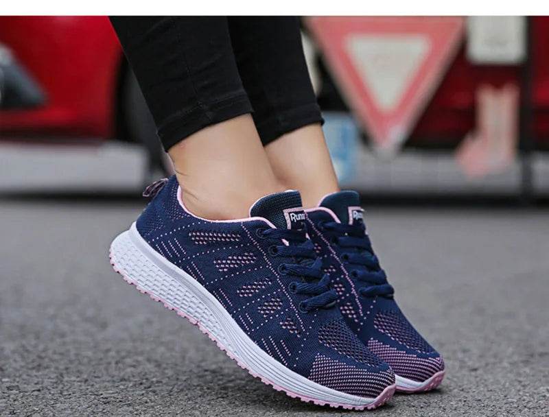 Women Breathable Casual Shoes - Fashion Mesh Flat Sneakers for Walking and Gym 2021 - BON's