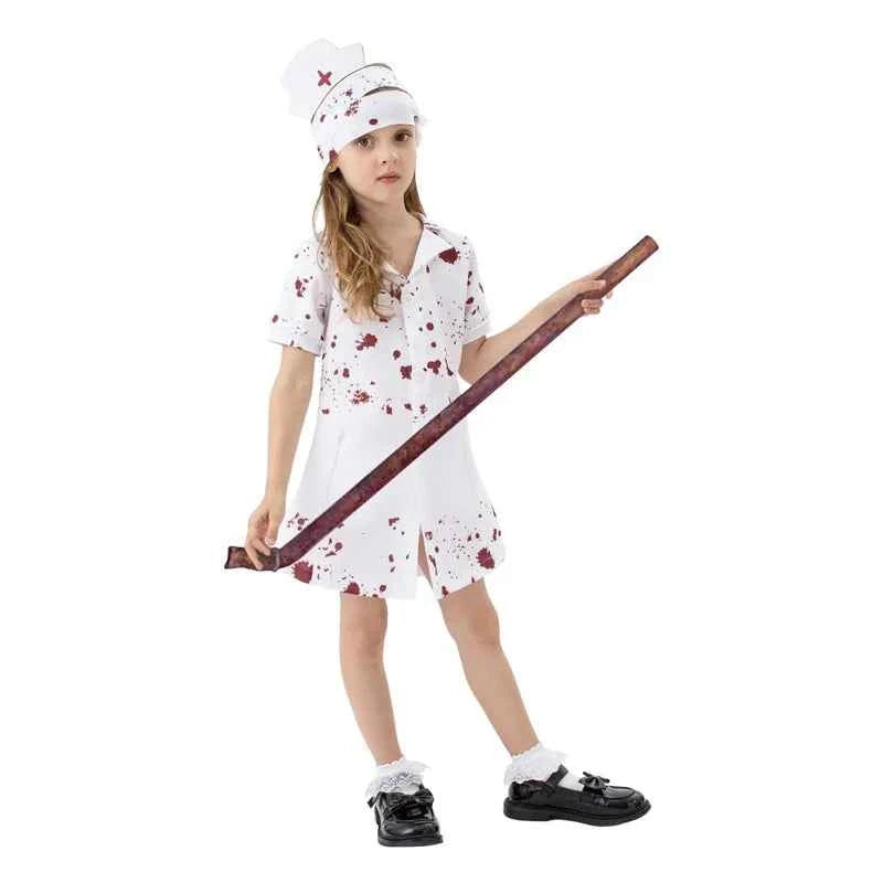 Zombie Doctor Costume for Boys β Scary Halloween Outfit with Long Sleeve Coat & Mask