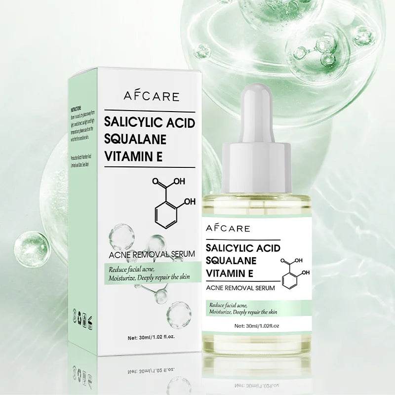 Anti-Acne Face Serum Salicylic Acid Acne Removing Essence Squalane Vitamin E Moisturizing Brightening Korean Skincare Products - BON's