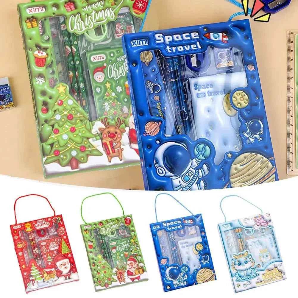 Cute Cartoon Stationery Set - 6-Piece Student Supplies - BON's