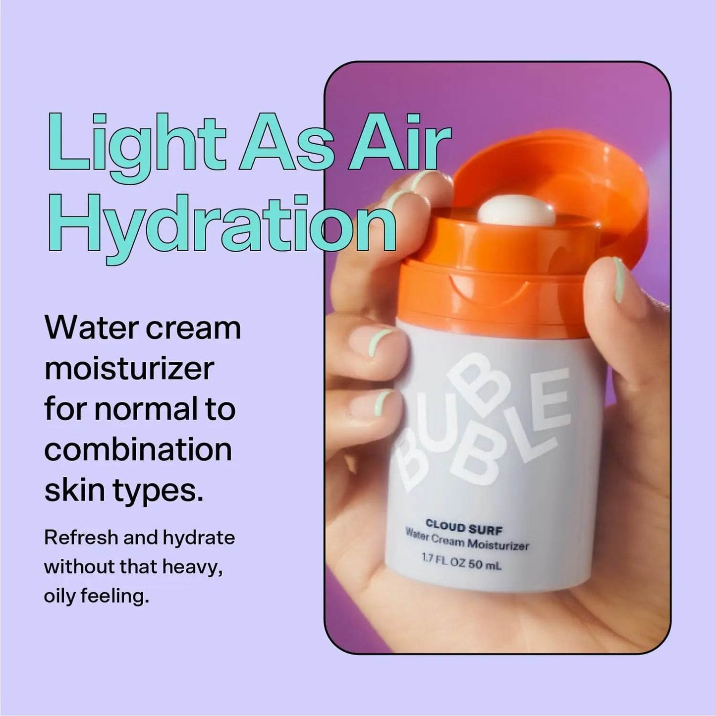 Bubble Skincare Niacinamide Face Moisturizer - Advanced Hydrating Gel for Radiant Skin Texture - BON's