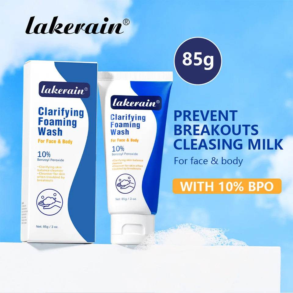Acne Foaming Wash for Deep Cleaning, Pore Unclogging, and Redness Reduction in Facial & Body Skin Care - BON's
