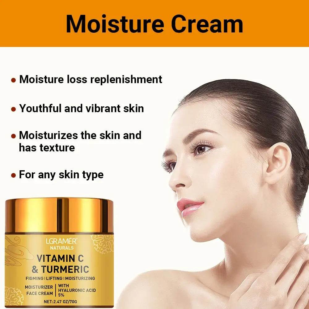 Turmeric Vitamin C Face cream Retinol Moisturizing Firming Hyaluronic Lightening Repairing Smooth Skincare Whitening Creams - BON's