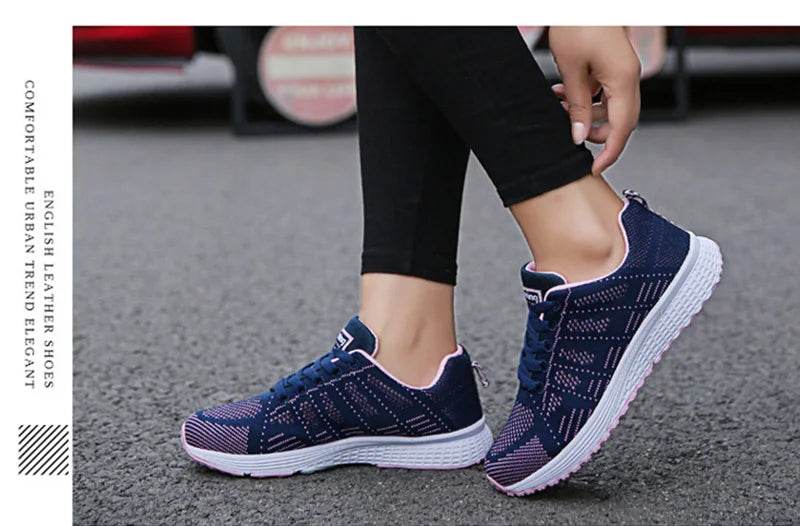 Women Breathable Casual Shoes - Fashion Mesh Flat Sneakers for Walking and Gym 2021 - BON's