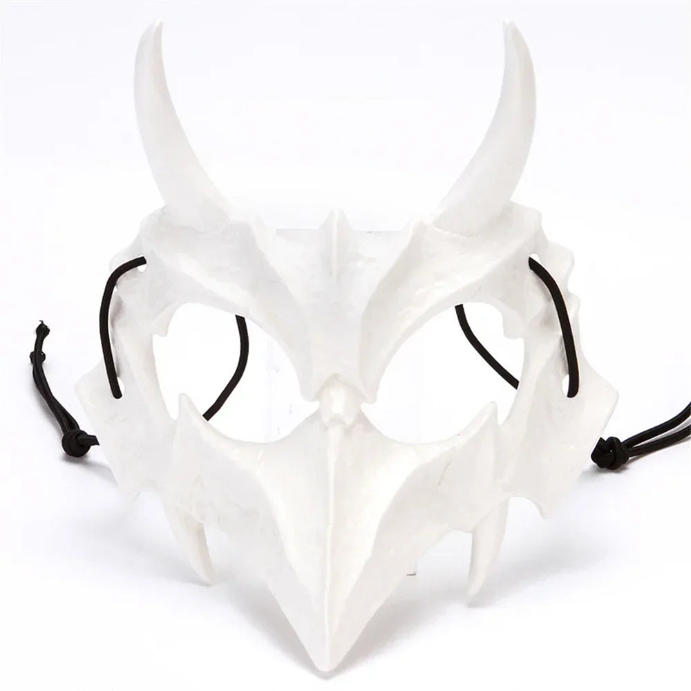 Halloween Skull Half-Face Mask – Unisex Costume Prop | Animal Bone Design for Cosplay, Party & Performance