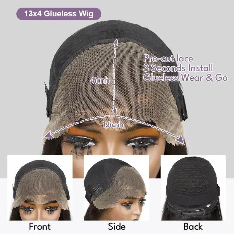 Pre Cut No Glue Bob Wigs - Curly 7x5 Glueless Lace Frontal Human Hair 13x4 Ready To Go Wigs for Women Pre Plucked - BON's